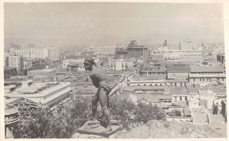 Santiago Chile View from Cerro Santa Lucia Real Photo Vintage Postcard AA16713