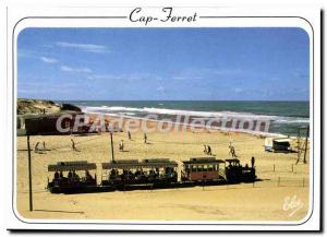 Modern Postcard Bassin D'Arcachon Cap Ferret the arrival of the train on the ...