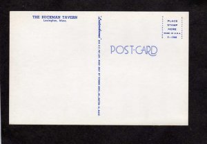 MA The Buckman Tavern Restaurant Lexington Massachusetts Postcard