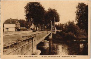 CPA Stenay - La pont de la redoute et l'avenue de la gare (118526)