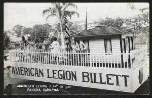 American Legion Float, Panama Carnival, Panama, 1925 Real Photo Postcard, Unused