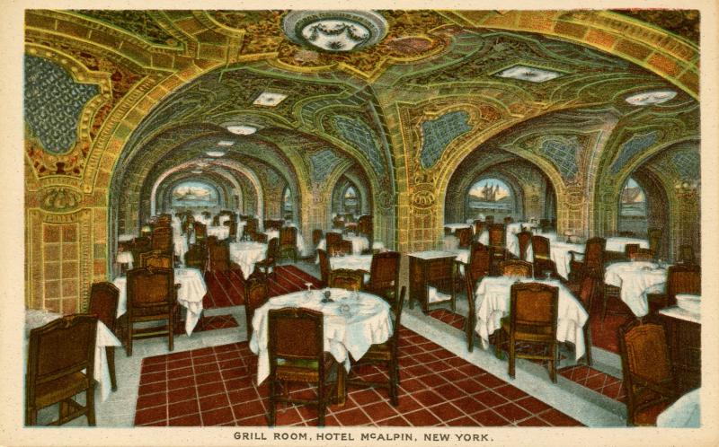 NY - New York City. Hotel McAlpin, Grill Room