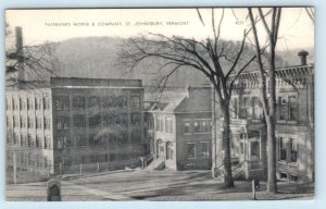 ST. JOHNSBURY, Vermont VT~ FAIRBANKS MORSE CO Caledonia County 1930-40s Postcard