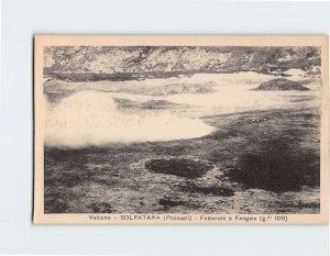 Postcard Fumarole e Fangaie Vulcano Solfatara Puzzuoli Italy