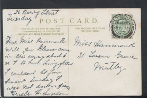 Family History Postcard - Hammond - 31 Lisson Grove, Mutley, Plymouth  RF1755