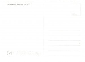 Lufthansa Boeing 747-200, Airplane