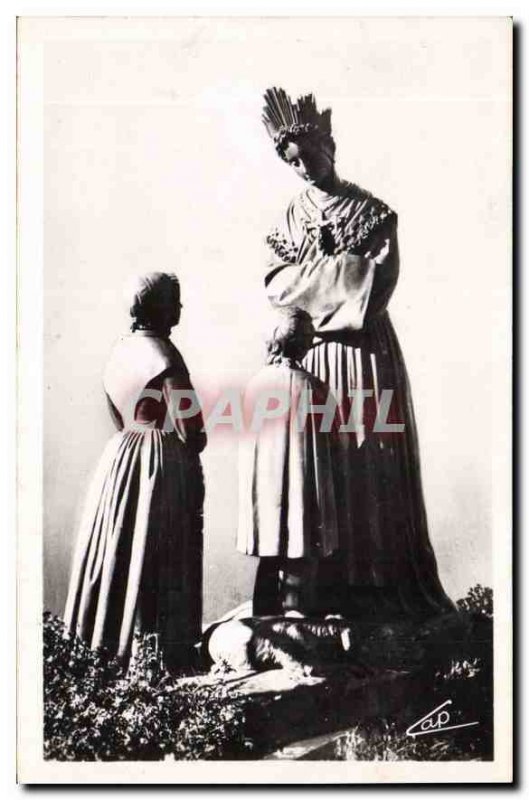 Old Postcard Our Lady of La Salette the Virgin of Conversation