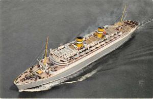 Holland America Line SS Nieuw Amsterdam Aerial View Vintage Postcard J69509