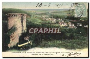 Old Postcard Panorama of the Valley of Chevreuse S and P took Madeleine Chate...