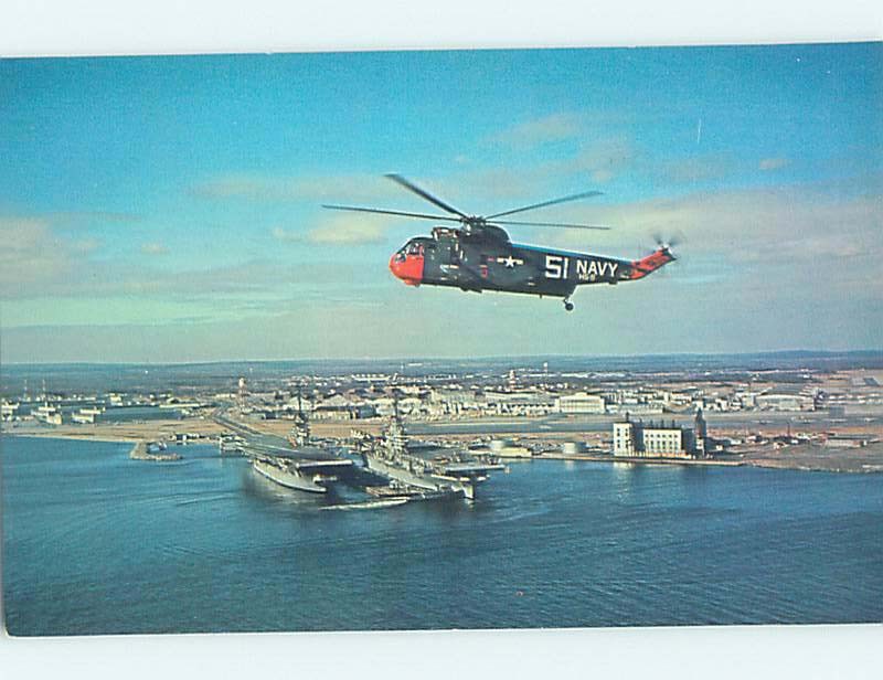 Pre1980 Military NAVY HELICOPTER Quonset Point North Kingstown RI