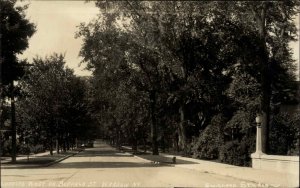 Warsaw New York NY West on Buffalo Street Real Photo Vintage Postcard