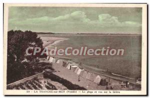 Postcard Old La Tranche sur Mer (Vendee) The beach and views of the Griere