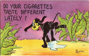 Do Your Cigarettes Taste Different Lately Vintage Comic Standard View Postcard