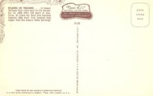 Kilauea Iki Volcano, Hawaii, unused Postcard