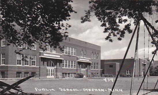 Minnesota Stephen Public School 1952 Real Photo