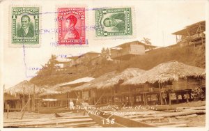 Colombia Buenaventura La Marea Beach RPPC vintage postcard B949