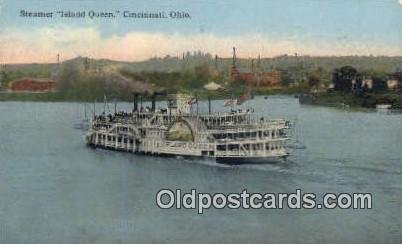 Steamer Island Queen, Cincinnati, Ohio, OH USA Ferry Ship 1914 close to perfe...