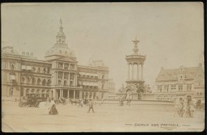 Church Square, Pretoria, South Africa. 1910 SAPSCO real photo postcard