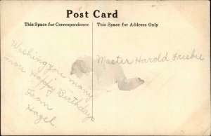 Freeport IL on Front Dutch Scene Handmade? c1910 Postcard