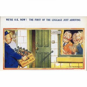 Douglas Tempest Postcard 'We're Ok Now!'