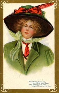 Lady in Green.    Artist: Heinze