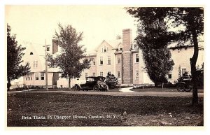 New York  Canton S.L.U. Beta Theta Pi Chapter House RPPC