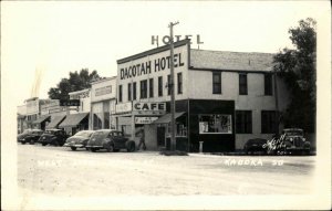 Kadoka SD West Side Main St. Dacotah Hotel Real Photo Postcard