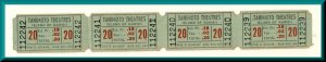 Vintage Tanimoto Movie Theatre Tickets, Kainaliu, Hawaii/HI, Classic Hawaiiana