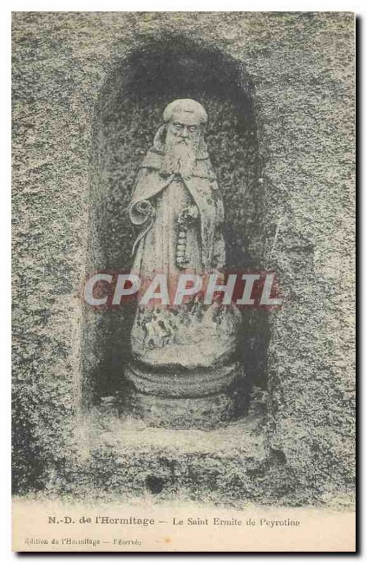 Old Postcard Lady of the Hermitage of the Holy Hermit Peyrotine