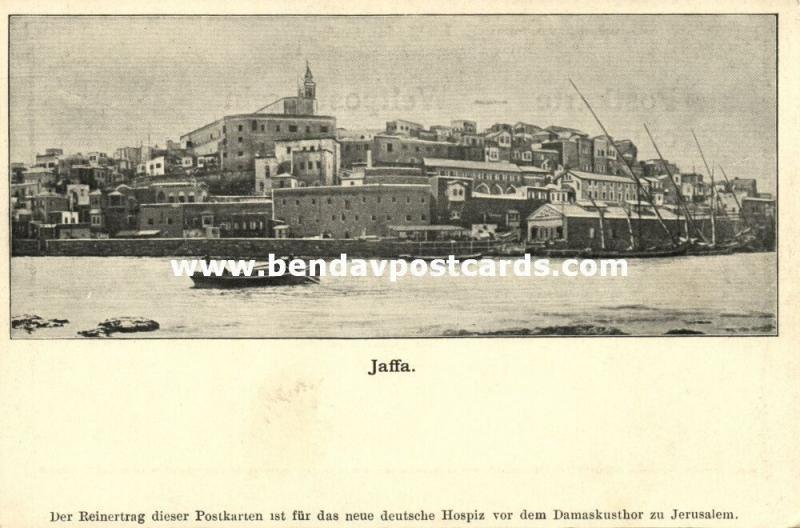 israel palestine, JAFFA, Panorama from the Water (1899)