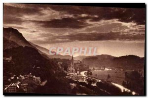 Old Postcard The Whole France Lourdes Basiique The view of the Castle