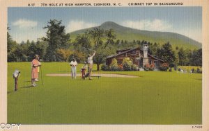 High Hampton Cashiers N C 9th hole Chimney Top postcard Bc138