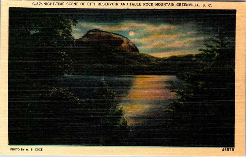 Postcard MOUNTAIN SCENE Greenville South Carolina SC AM1620