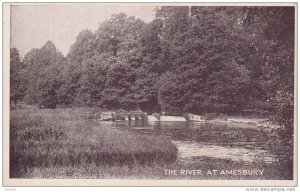 The River At Amesbury (Wiltshire), England, UK, 1910-1920s