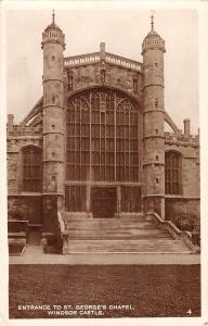uk22774 entrance to st georges chapel windsor castle real photo uk