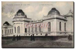 Belgium Belgie Old Postcard Liege World Expo 1905 Palace of Fine Arts