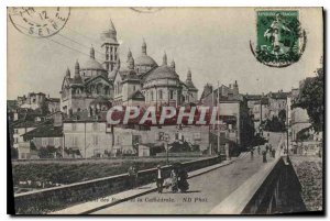 Old Postcard Perigueux the Bridge of the Cathedrale and Barris