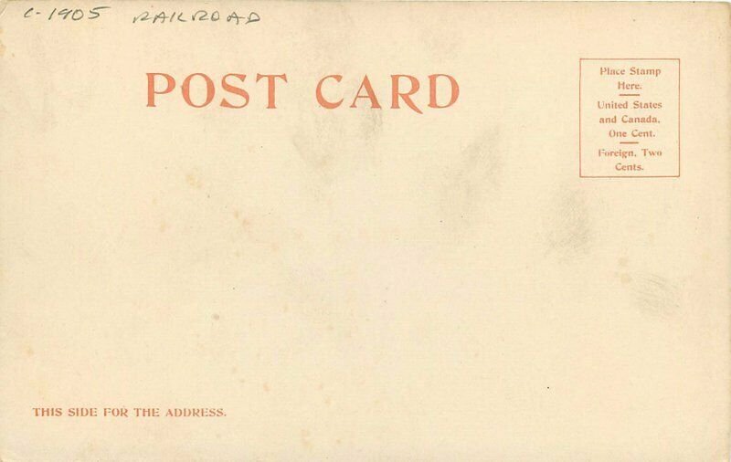 Colorado C-1905 Railroad Timber Pikes Peak Postcard Detroit Photographic 11059