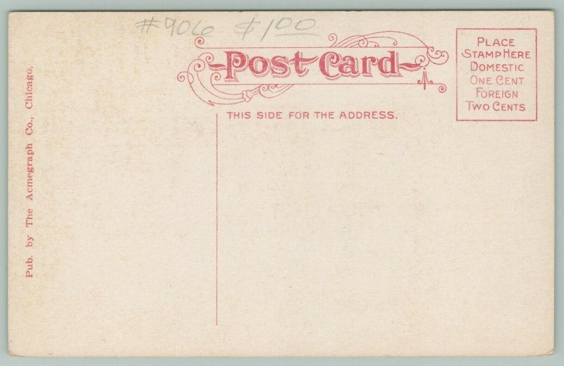 Wisconsin Dells~The River Rock-Side Luncheon Cafe~People at Table~c1910 Postcard