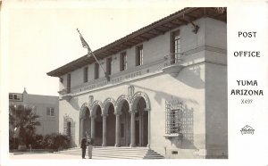 F50/ Yuma Arizona RPPC Postcard c1940s Post Office Building