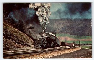 Railroad Postcard Locomotive Steam Train Rail 7606 Baltimore & Ohio Vintage