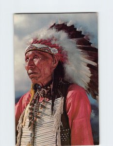 Postcard A Native American Indian Chief