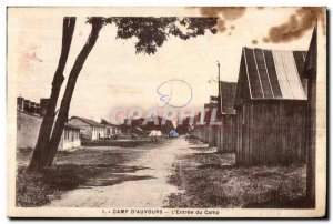 Postcard Old Camp D Auvours Entree The Army Camp