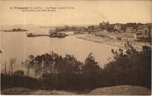 CPA TREGASTEL La Plage a Maree Haute (1166434)