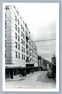 JUNEAU AK BARANOF HOTEL VINTAGE REAL PHOTO POSTCARD RPPC