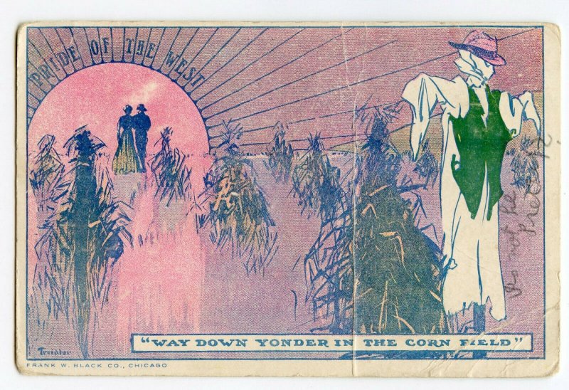 Postcard Pride Of The West Way Down Yonder In The Cornfield Standard View Card 