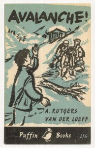 Avalanche Van Der Loeff 1959 Puffin Book Postcard