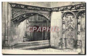 Old Postcard Bourg Brou Church Oratory of Margaret of Austria