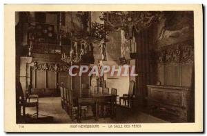 Old Postcard Top Knigsbourg The Hall of flutes