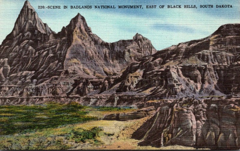 South Dakota Scene In Badlands National Monument